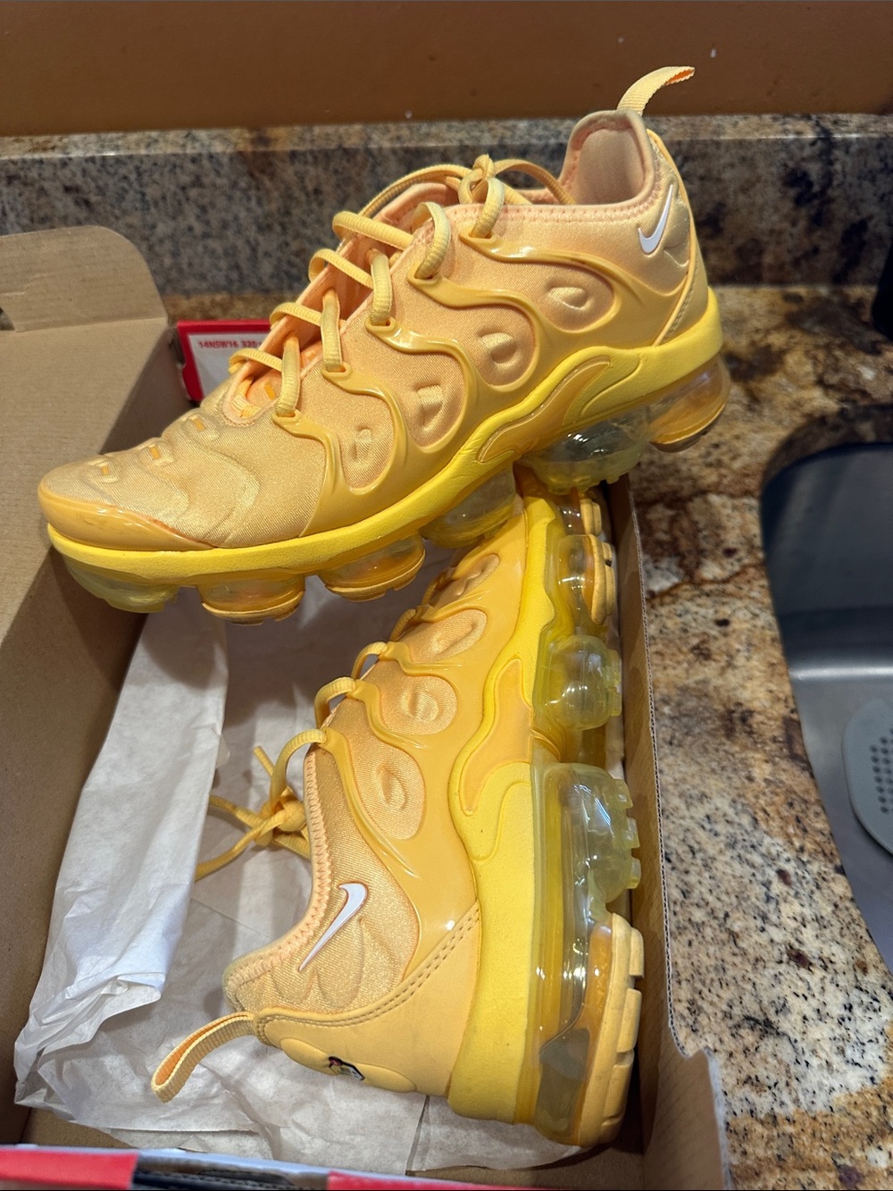 Nike Women’s Yellow VaporMax PLUS Sneakers